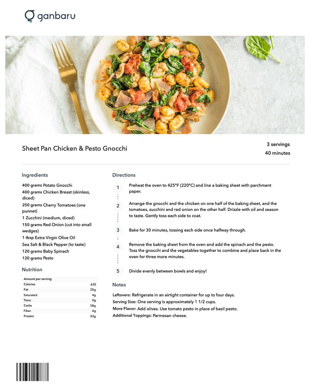 Everyday Nutrition Cookbook: Fat Loss & Performance Recipe Guide - Ganbaru Method