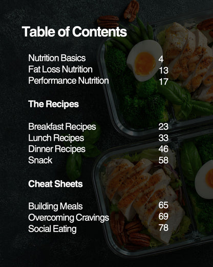 Everyday Nutrition Cookbook: Fat Loss & Performance Recipe Guide