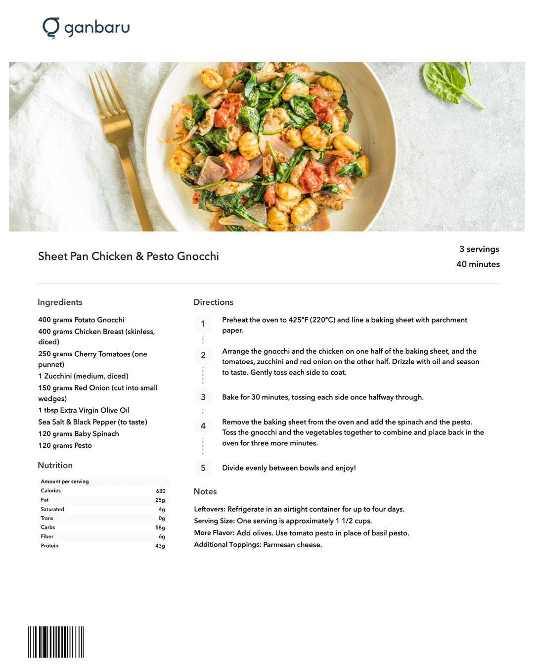 Everyday Nutrition Cookbook: Fat Loss & Performance Recipe Guide