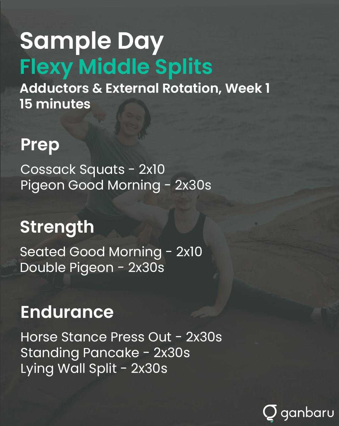 Flexy Middle Splits - Ganbaru Method